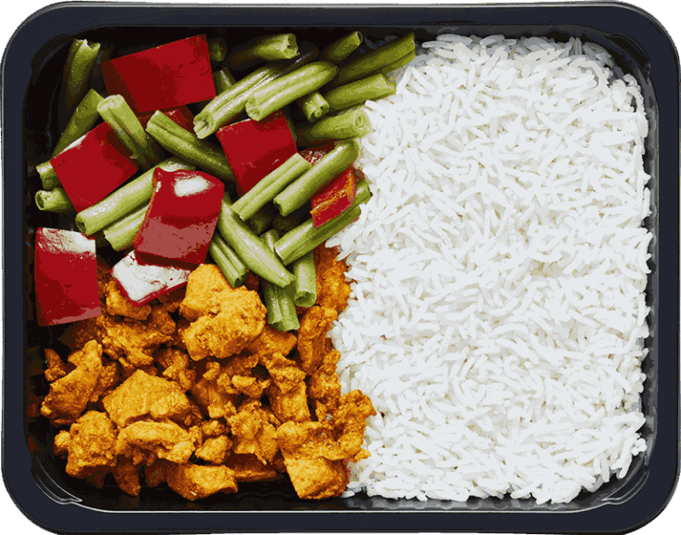 kip shoarma rijst groente
